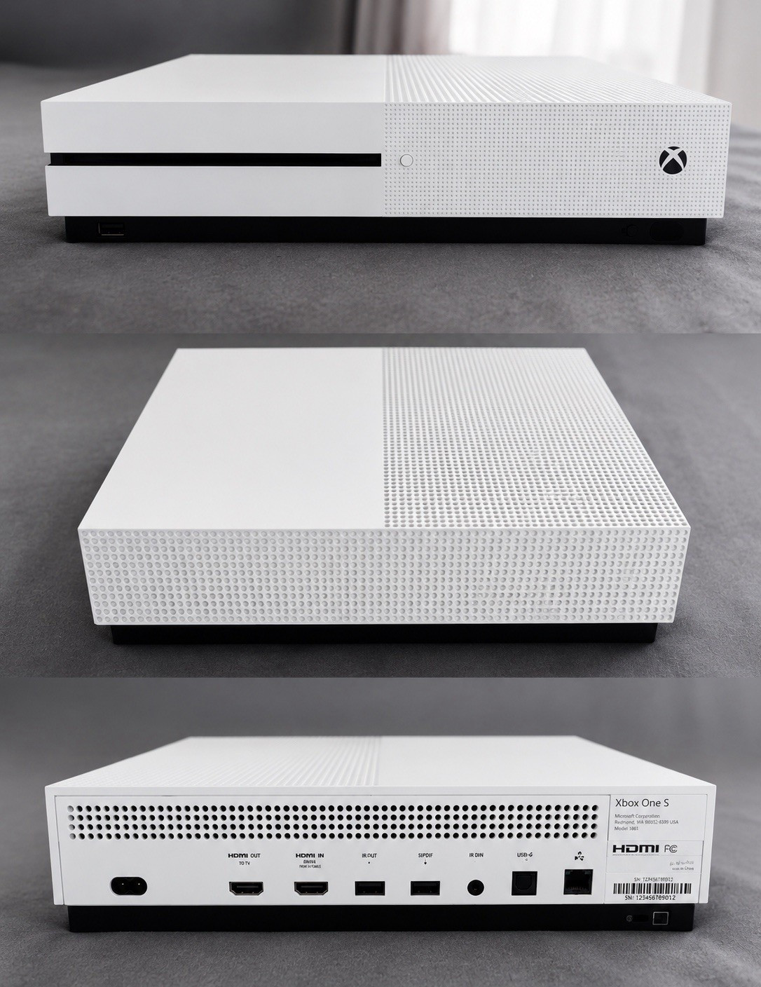 Microsoft Xbox One S 1TB White Home Console 4K UHD Blu-Ray Compatible