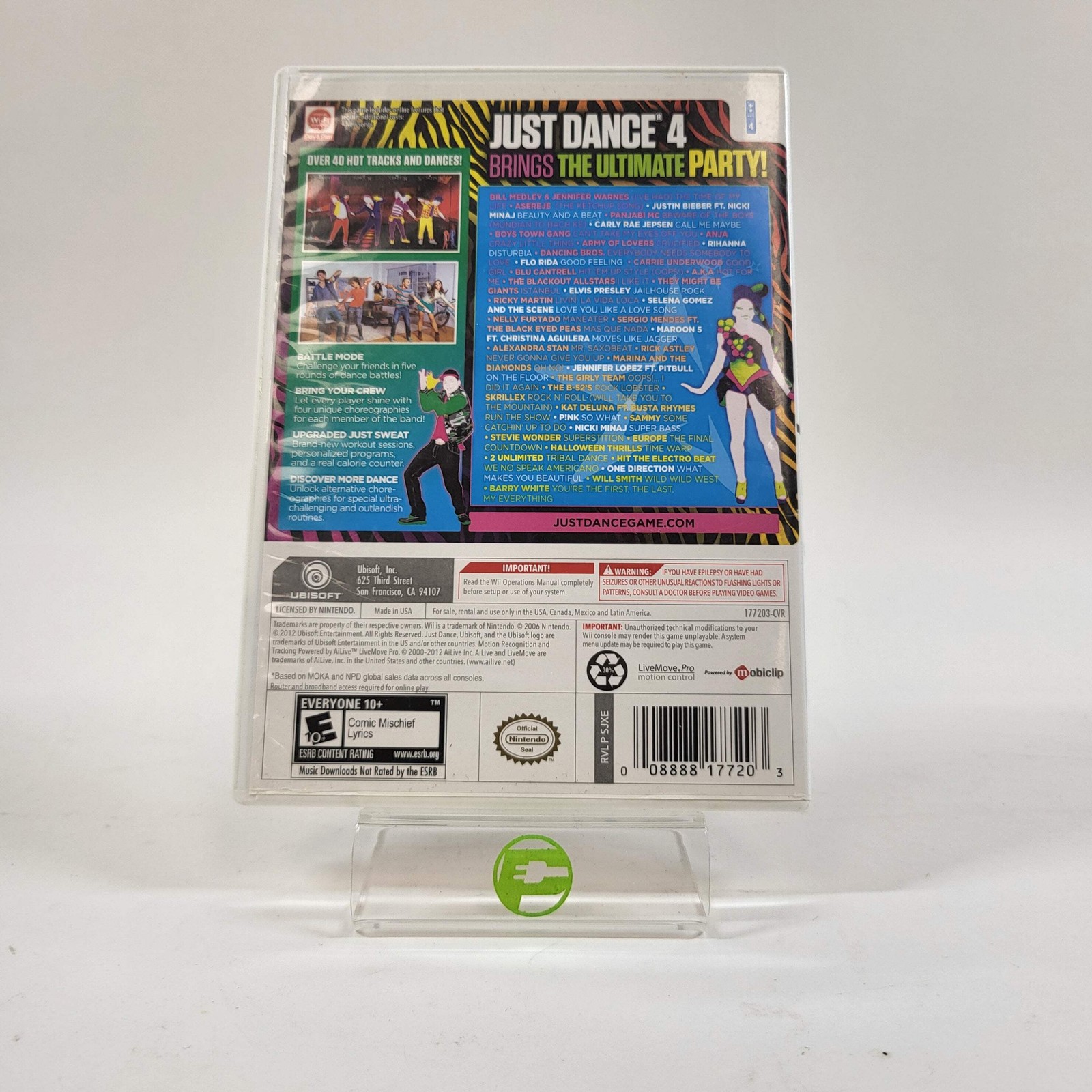 Just Dance 4 (Nintendo Wii, 2012)