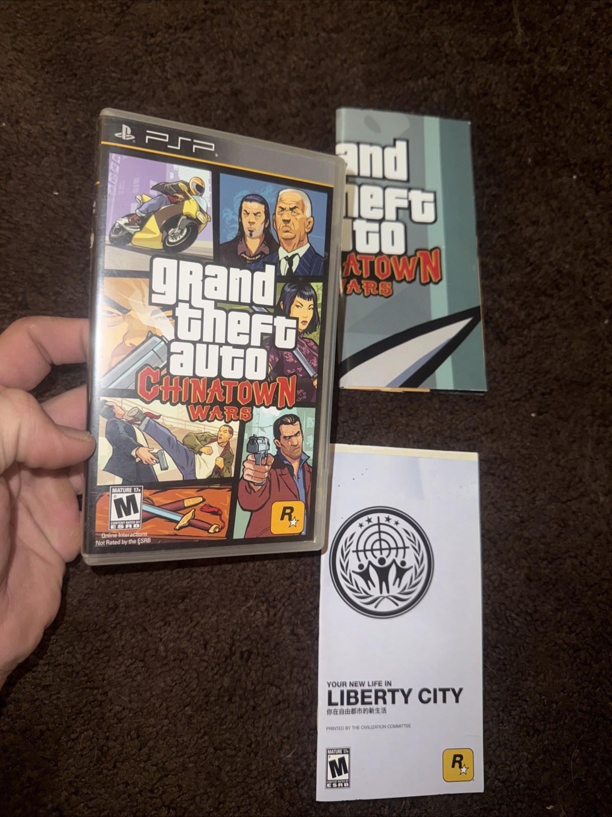 Grand Theft Auto: Chinatown Wars + Map And Manual Sony PSP, 2009 Complete & Map!