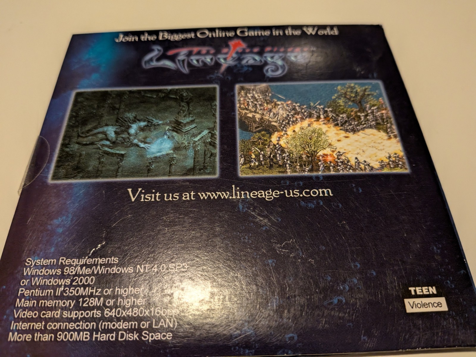 Lineage: The Blood Pledge (PC, 2001) NCsoft T-Teen Lineage Series