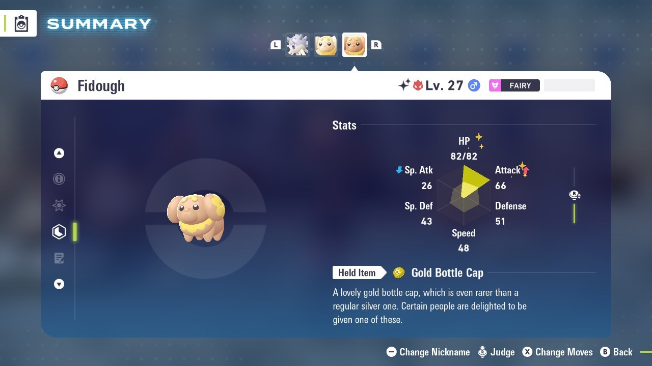 Pokémon Legends: Z-A Shiny Fidough 6iv ✨Max EV✨ ALPHA