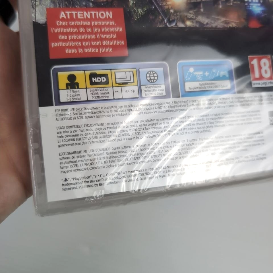 RAMBO The Videogame PS3 NEW Sealed for Sony Playstation 3