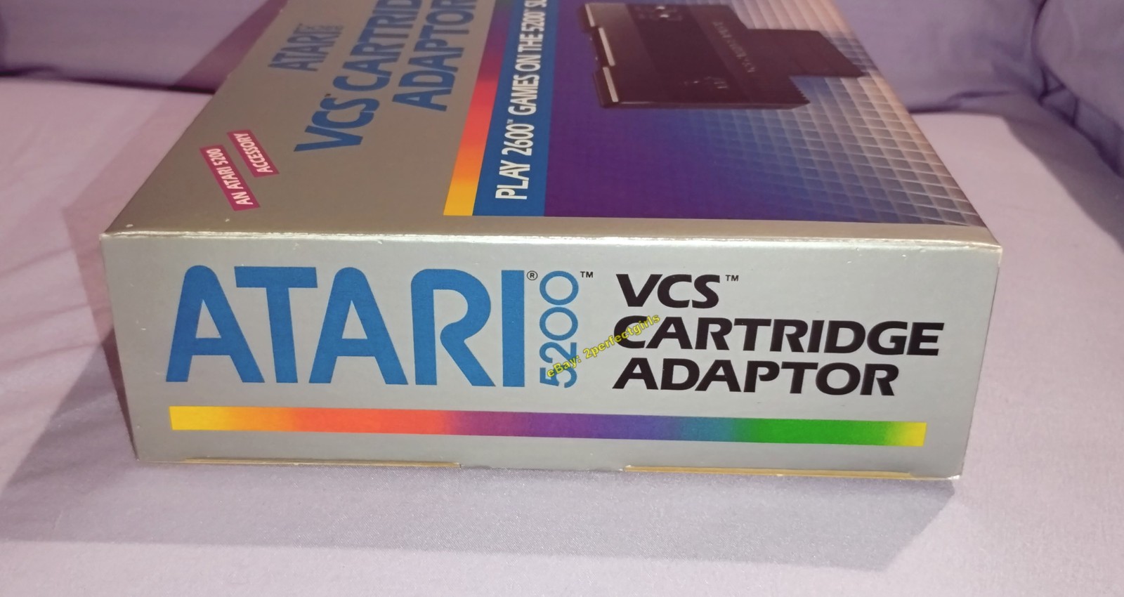 VCS Cartridge Adapter (Atari 5200, 1983) in Orig Box w/Inserts Tested