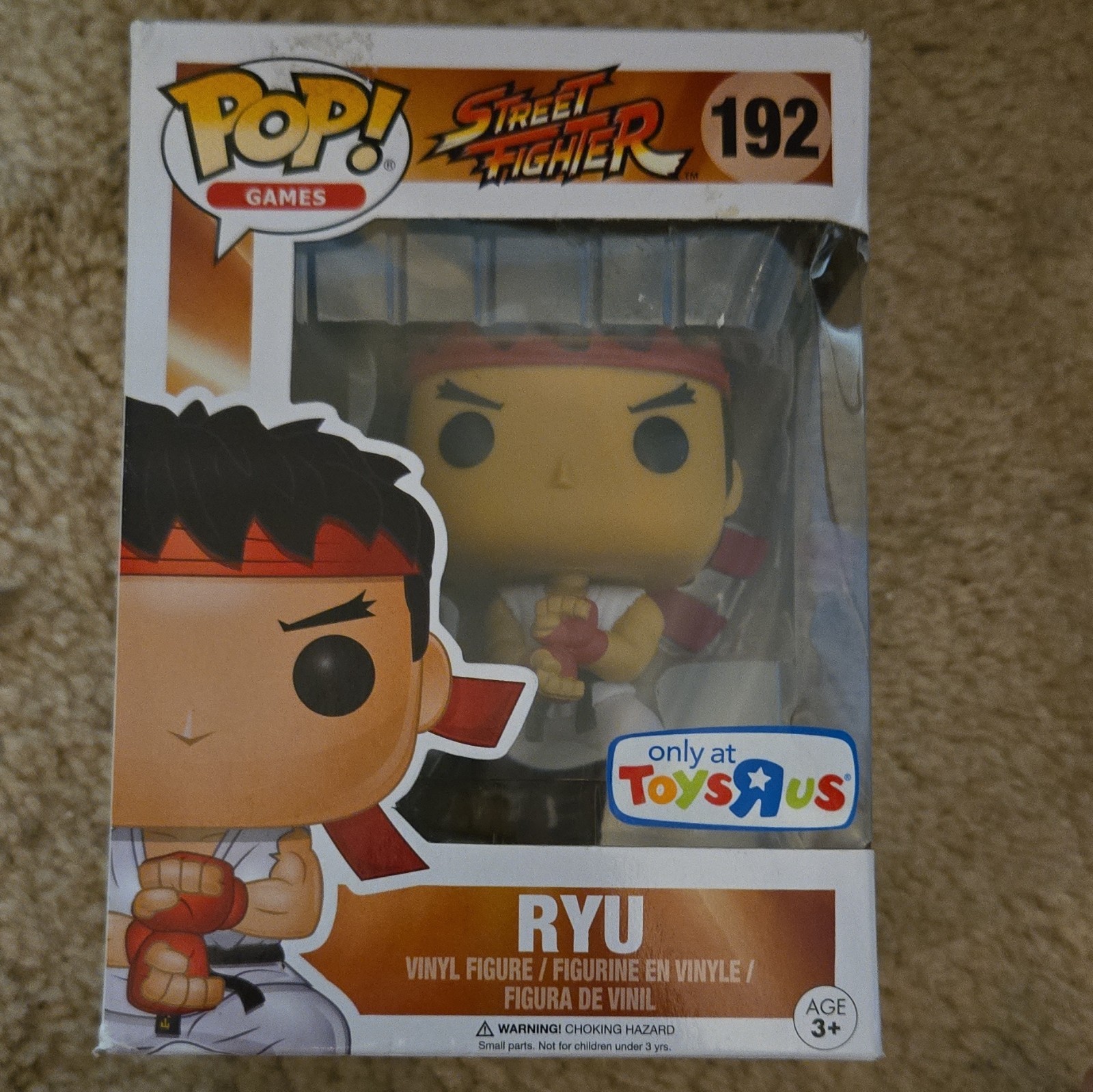 Funko Pop! Games Street Fighter Ryu #192 Vinyl Figure Toys R Us Exclusive