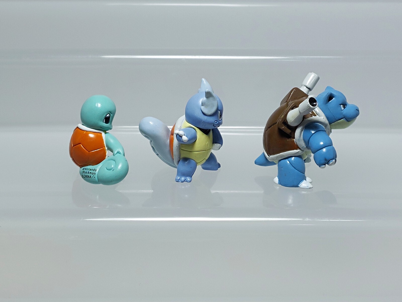 Squirtle Wartortle Blastoise Pokemon Full Color Advance Figure Bandai 0.8-1.1in