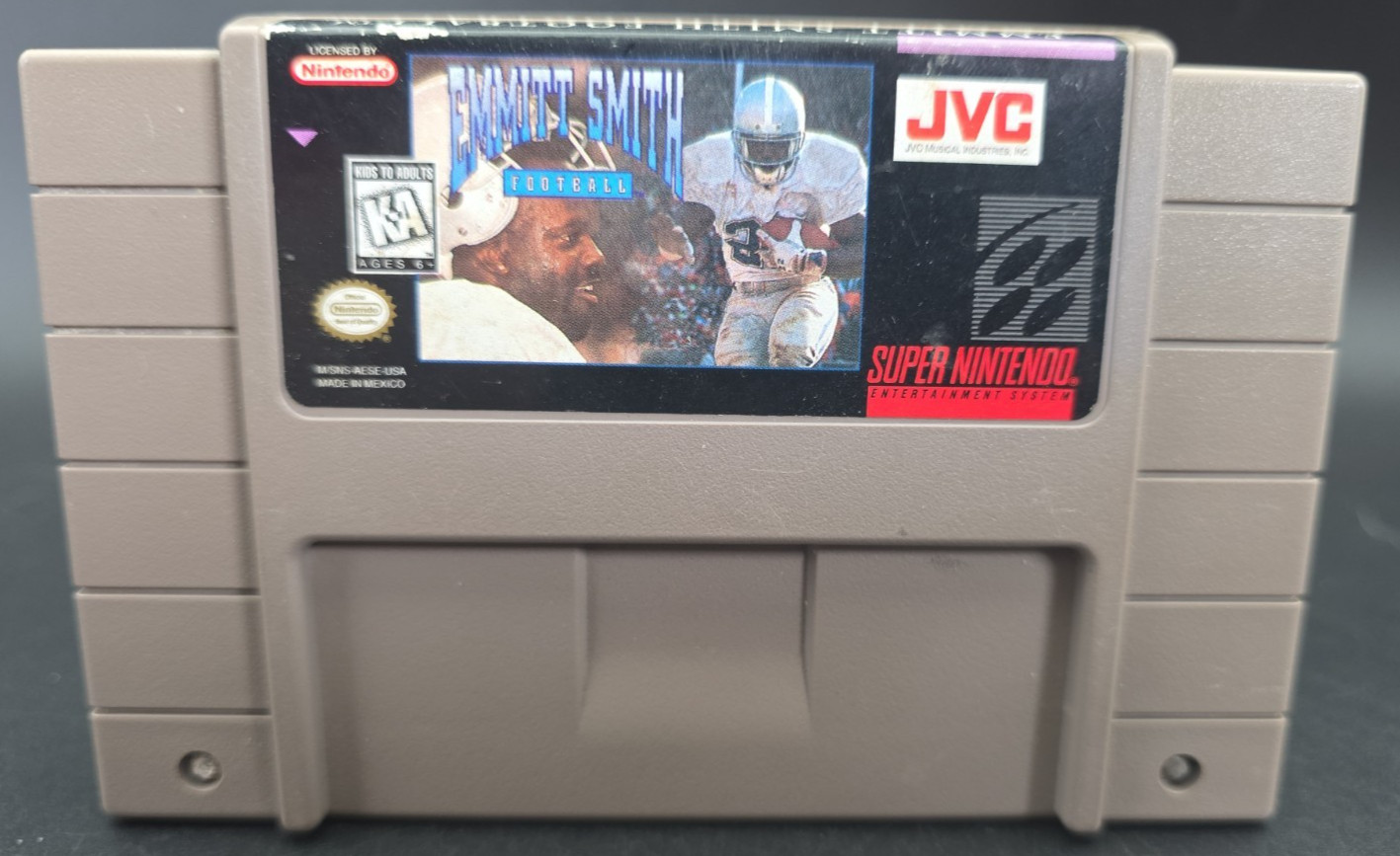 Emmitt Smith Football (Super Nintendo Entertainment System, 1995) Cartridge Only