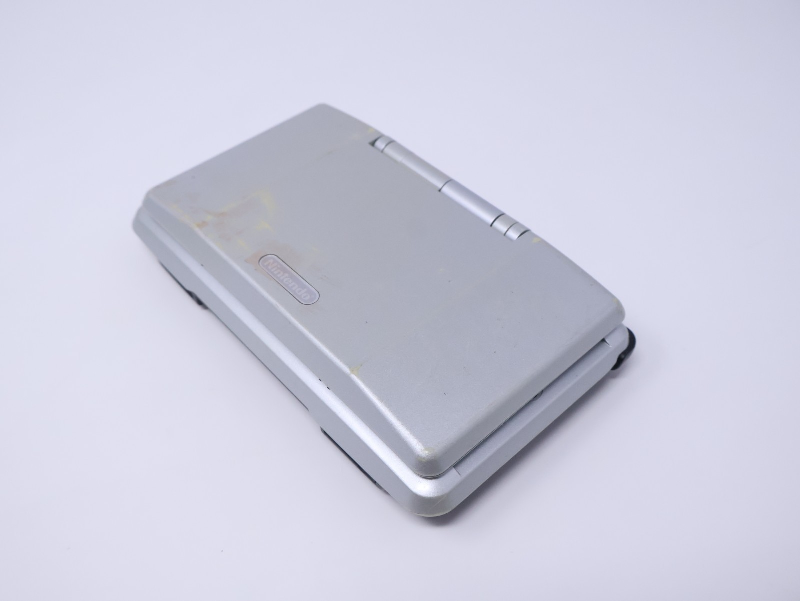 Nintendo DS Handheld Console Tested Working Titanium Silver w/ Charger & Stylus