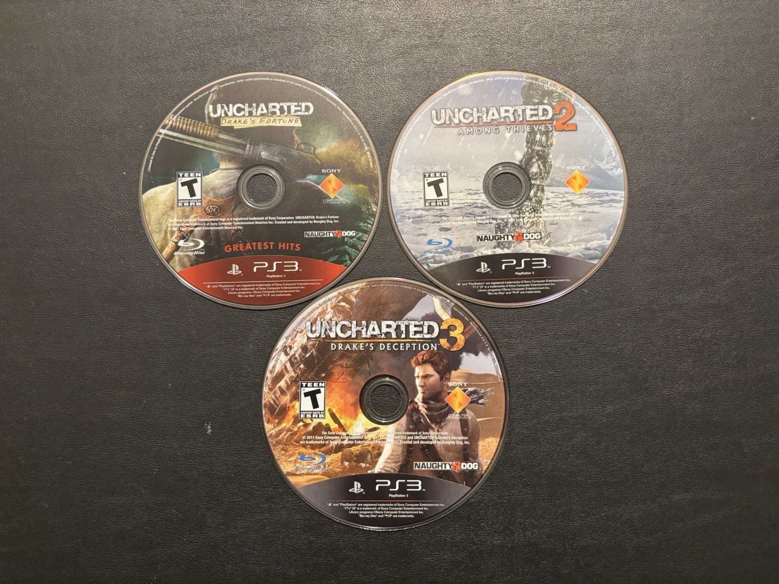 Uncharted 1, 2 & 3 Trilogy 3 Games (Sony PlayStation 3 PS3) CIB Complete Tested!