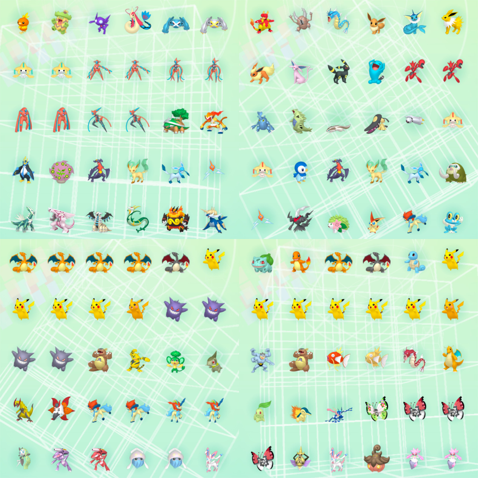 POKEMON Home Living Dex Pokedex Complete Event Gen 1-7 100% Legit 570 Pokemon
