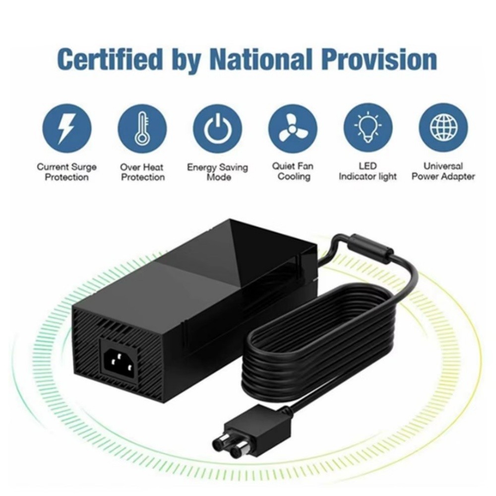 2026 For Microsoft Xbox One Console AC Adapter Brick Charger Power Supply Cord