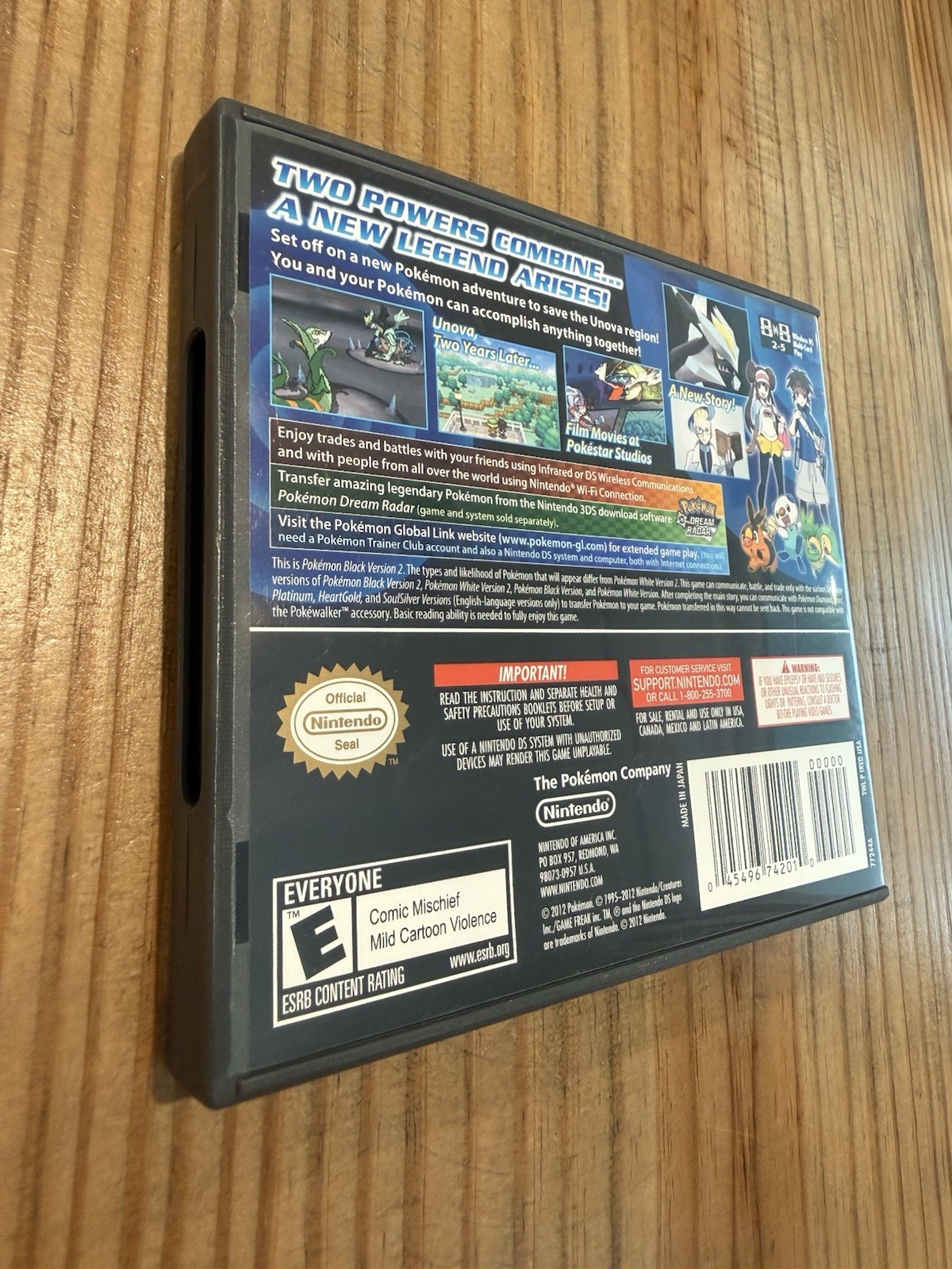 Pokemon Black Version 2 Nintendo DS Authentic