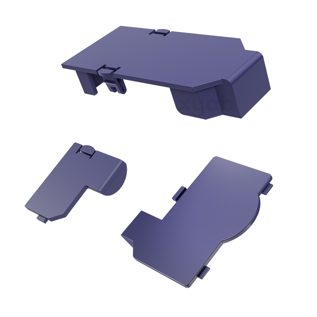 Indigo Replacement Purple Port Covers Door Set for NGC Nintendo Gamecube Console
