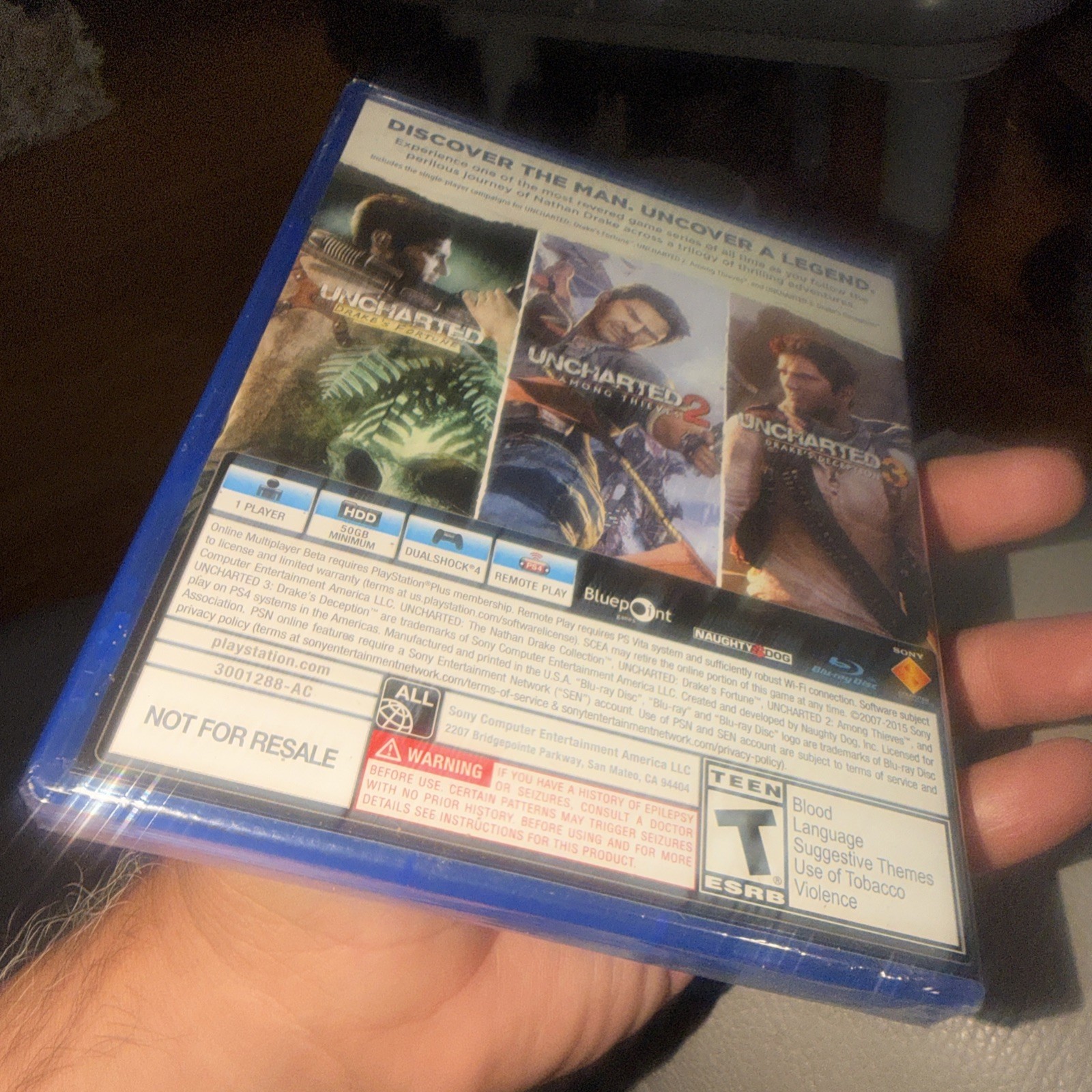 Uncharted Collection – Sony PlayStation 4 Brand New Sealed Unopened PS4 3 Games