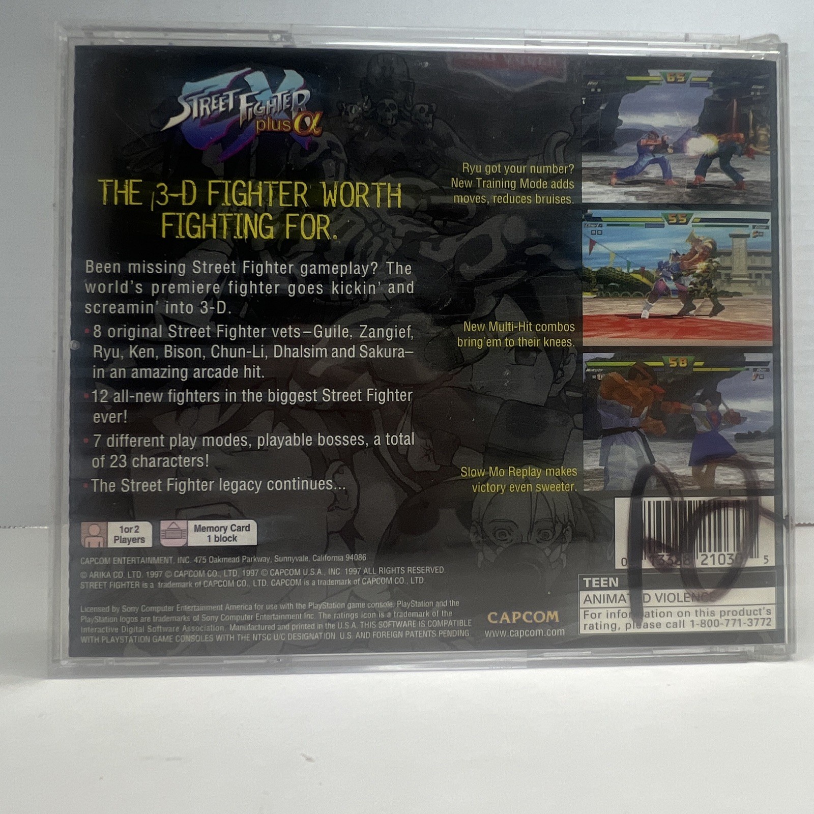 Capcom Street Fighter EX Plus Alpha PS1 1997 NTSC-U/C T Fighting Multiplayer