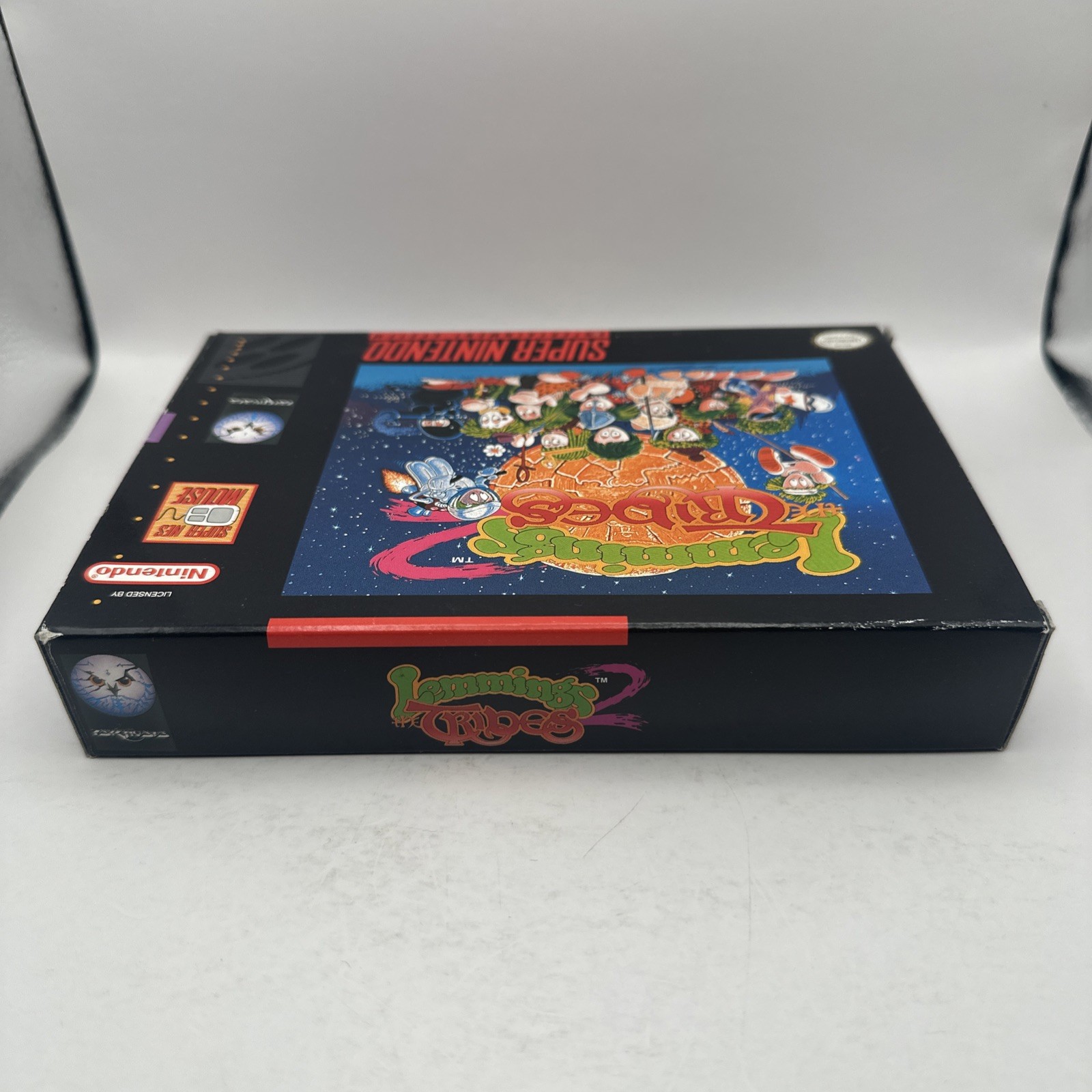 Lemmings 1 & 2 Super Nintendo SNES Games LOT Bundle CIB Complete w Box Manual