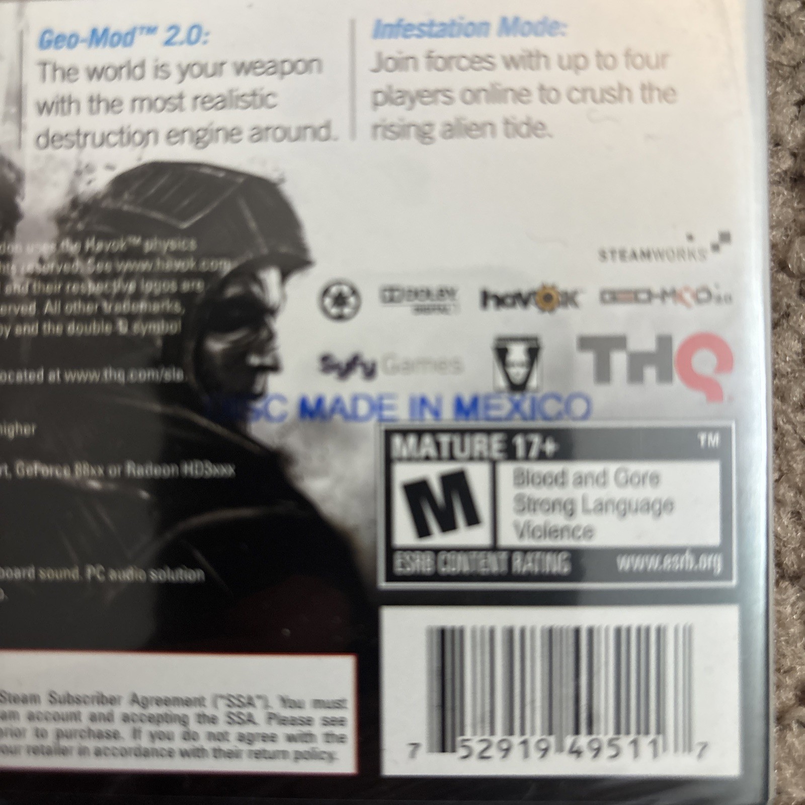 Red Faction: Armageddon (PC, 2011) Brand New Sealed (disc Made In Mexico)