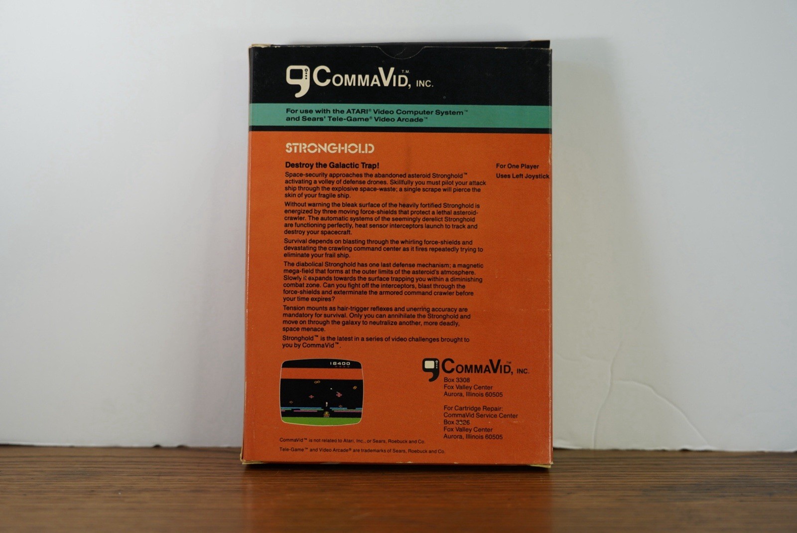 Stronghold By CommaVid For Atari 2600 With Original Box And Manual Rare Game