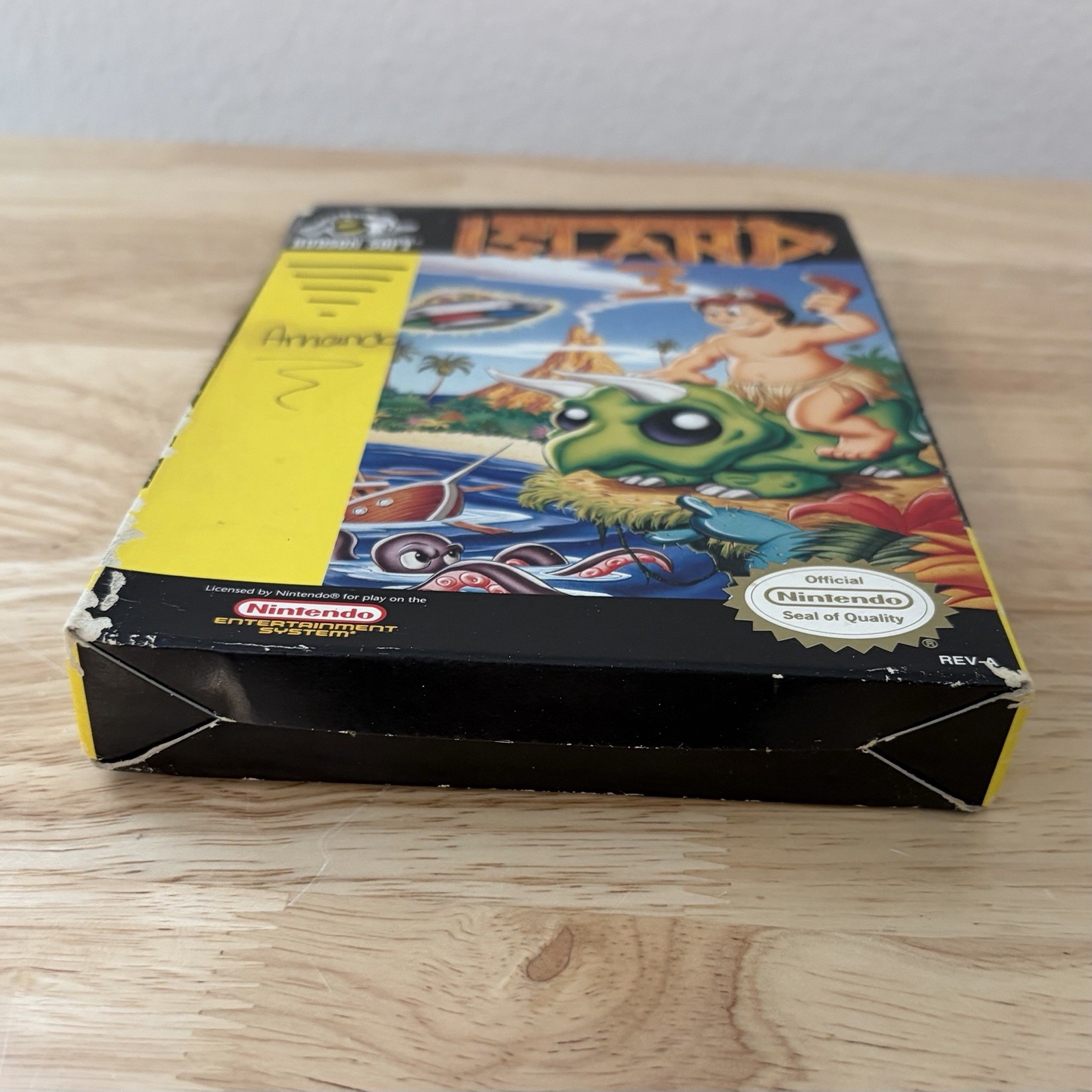 Adventure Island 3 In Box Nintendo NES Manual Missing Front Cover See Photos