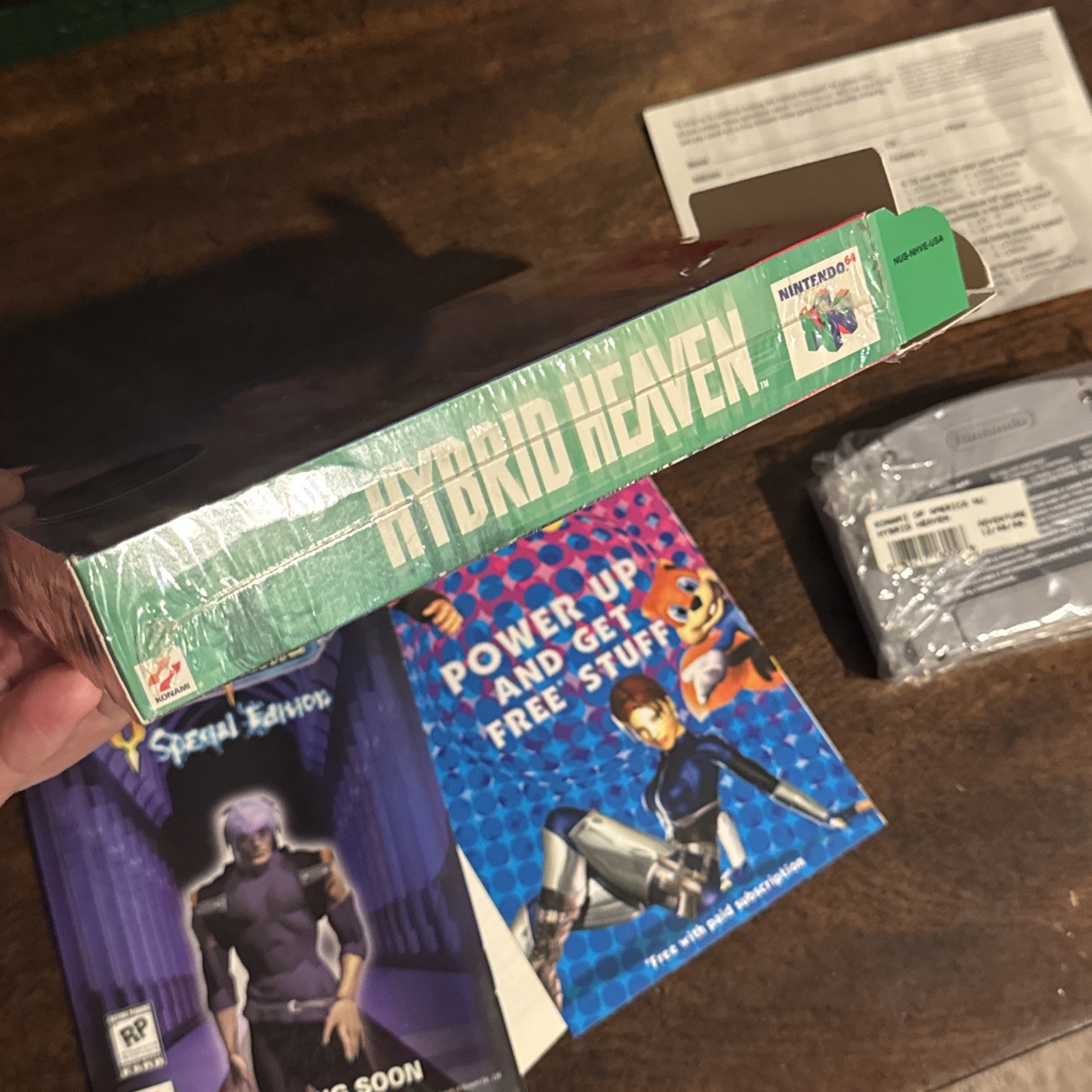 Hybrid Heaven Nintendo 64 N64 (1999) CIB w/ All Box, Manual & Inserts