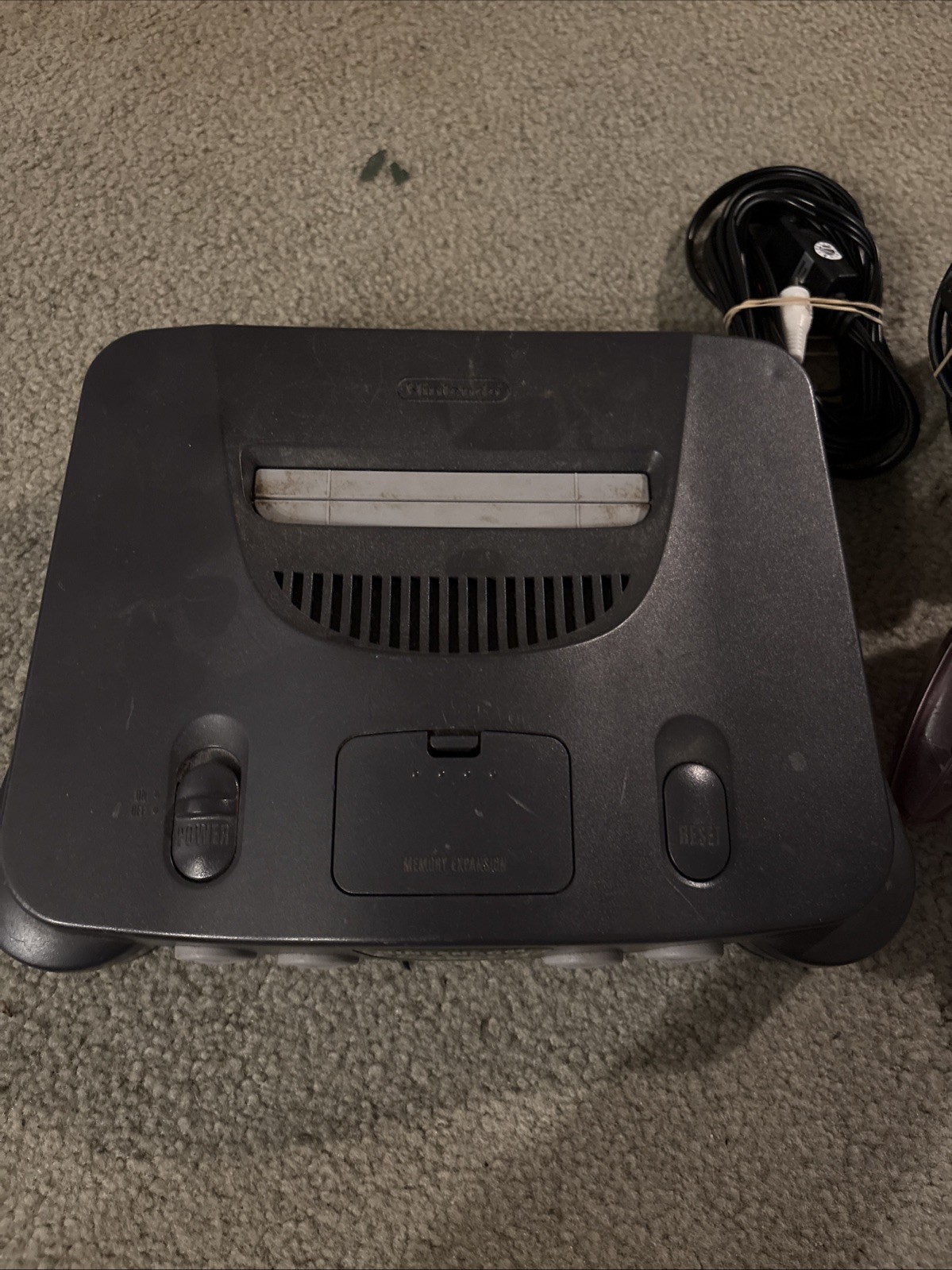 Nintendo 64 System 32MB Home Console – Charcoal Gray Tested
