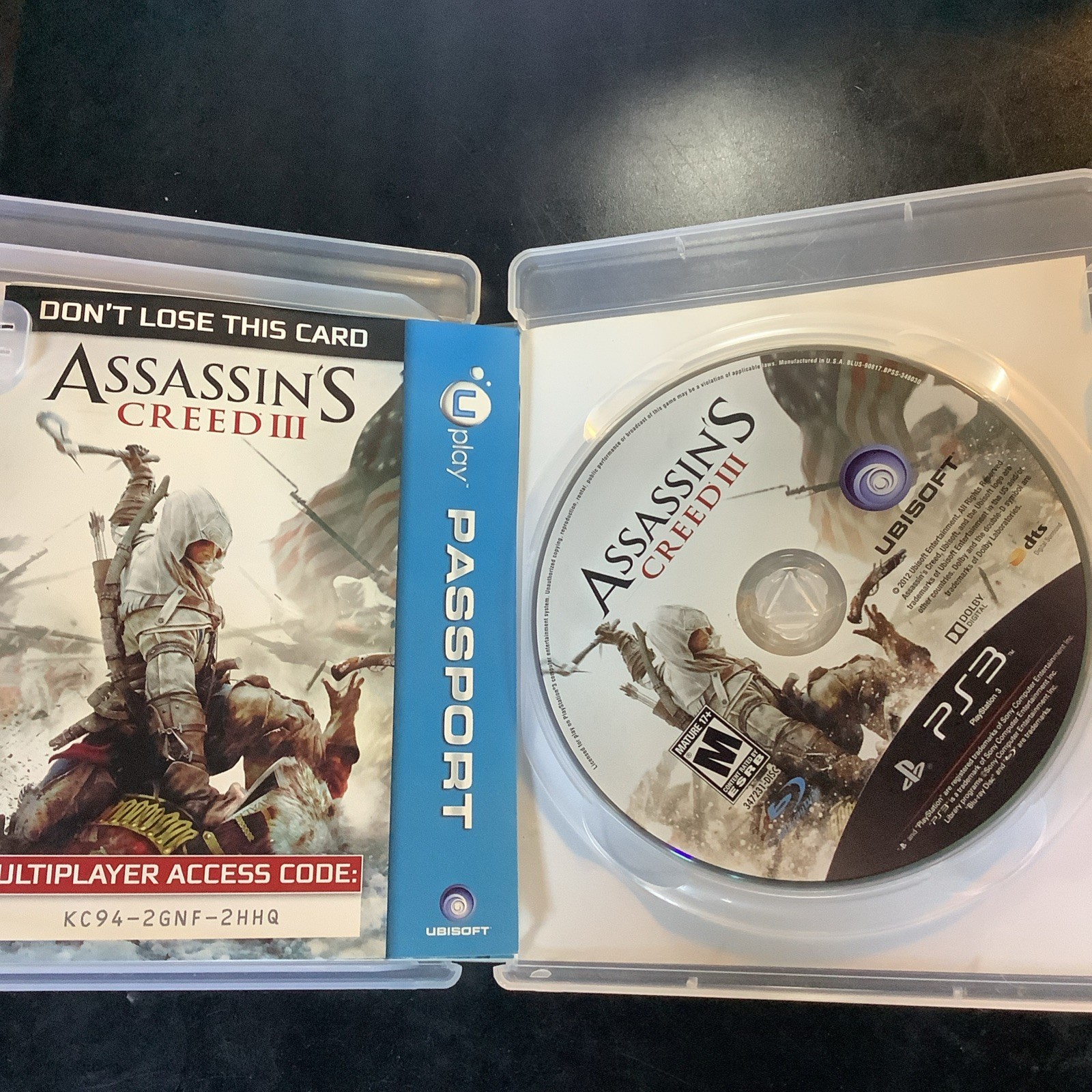 PS3 Assassin’s Creed III Complete