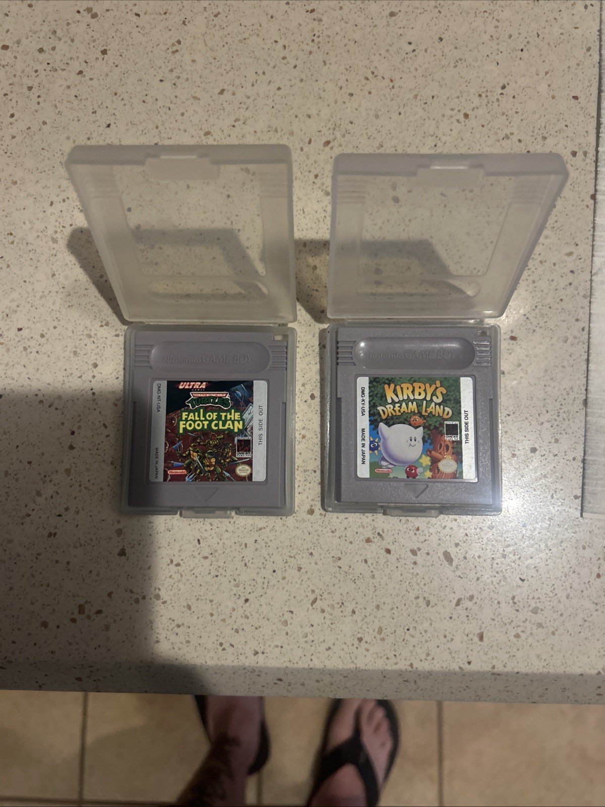 Gameboy Kirby’s Dream Land & TMNT Fall Of The Foot Clan Games