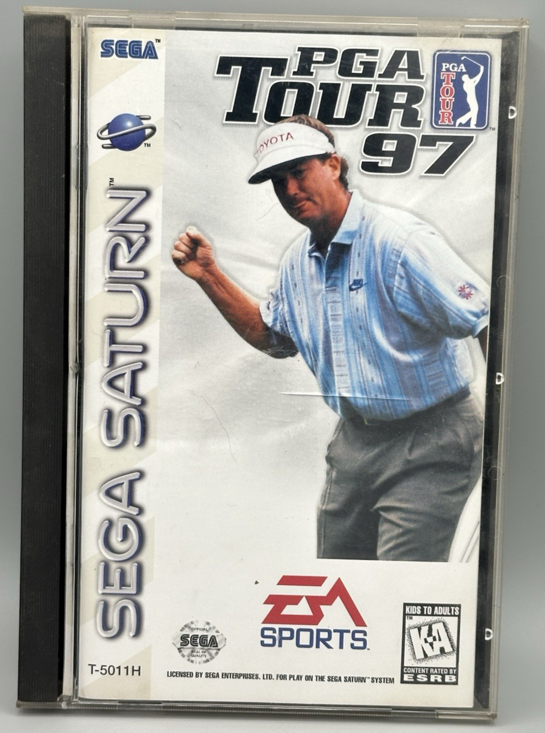 Sega Saturn PGA Tour 97 1996 Reg Card Manual Foam Insert Tested Works Video Game