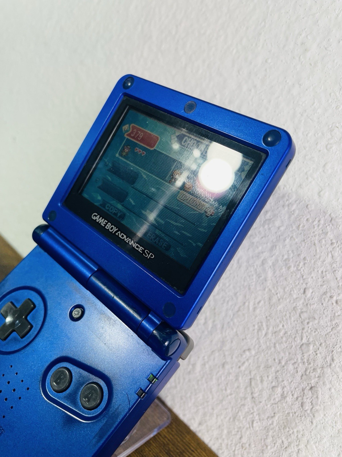 Gameboy Advance SP 001 Nintendo Cobalt Blue Advance Handheld TESTED READ DEFECT