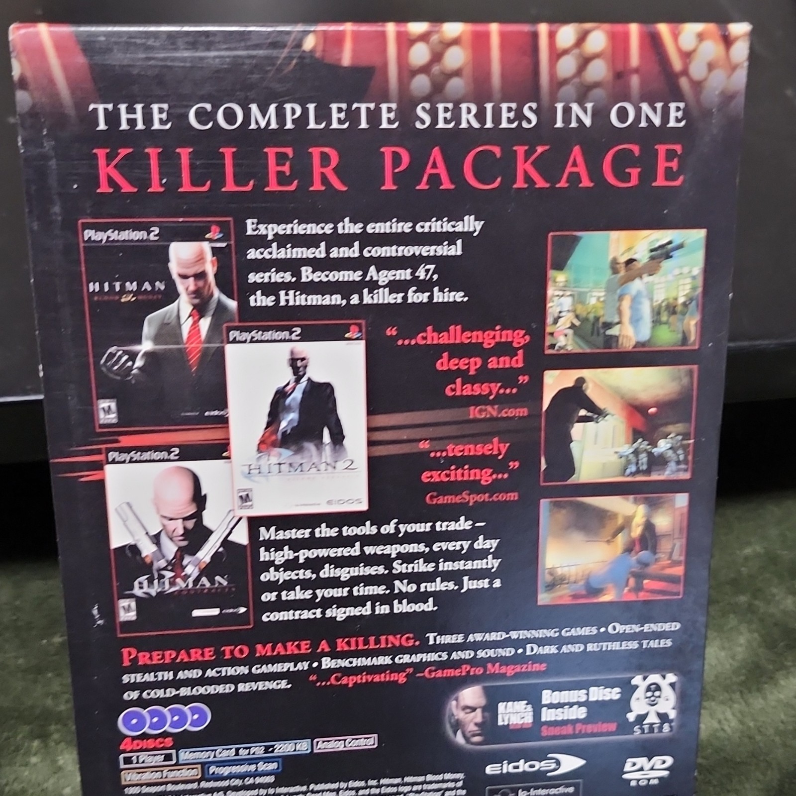 Eidos Hitman Trilogy Sony PlayStation 2 PS2 M Rated 2007 NTSC-U/C Complete