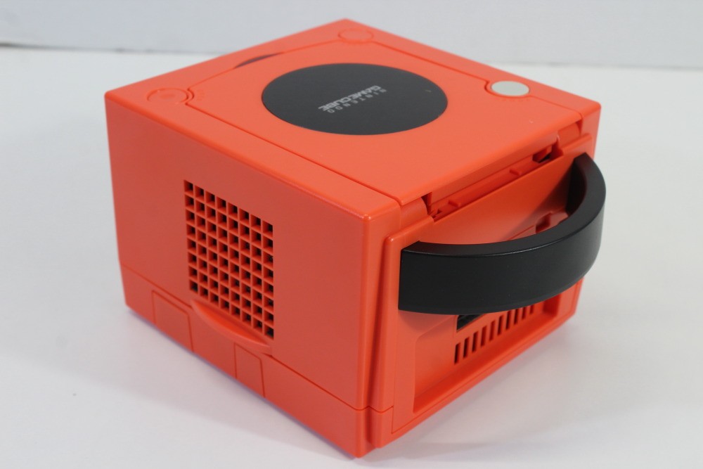 Nintendo Gamecube Console Warm Red x Black White LED NTSC-U/C DOL-001 GC PLAY US