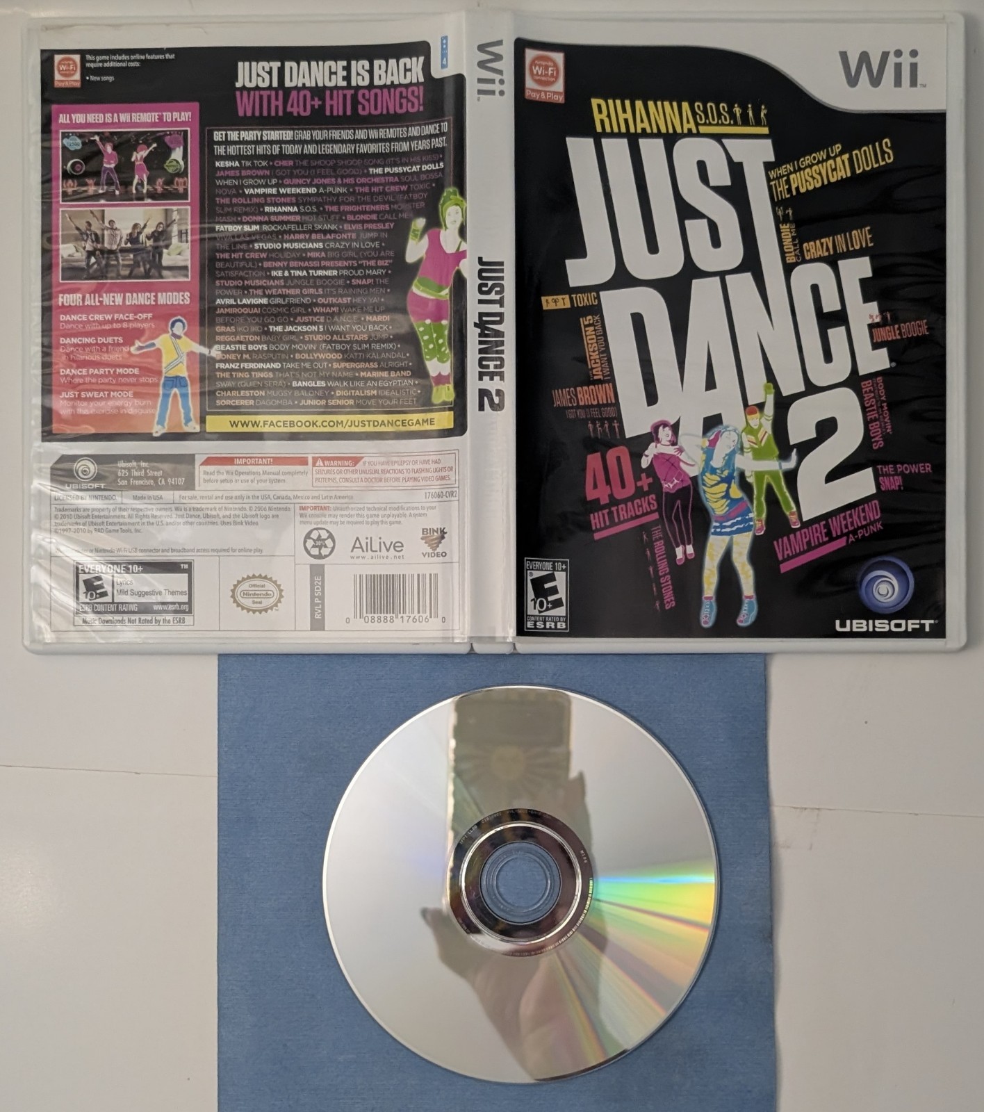 Just Dance 2 Nintendo Wii Cib Tested and Working