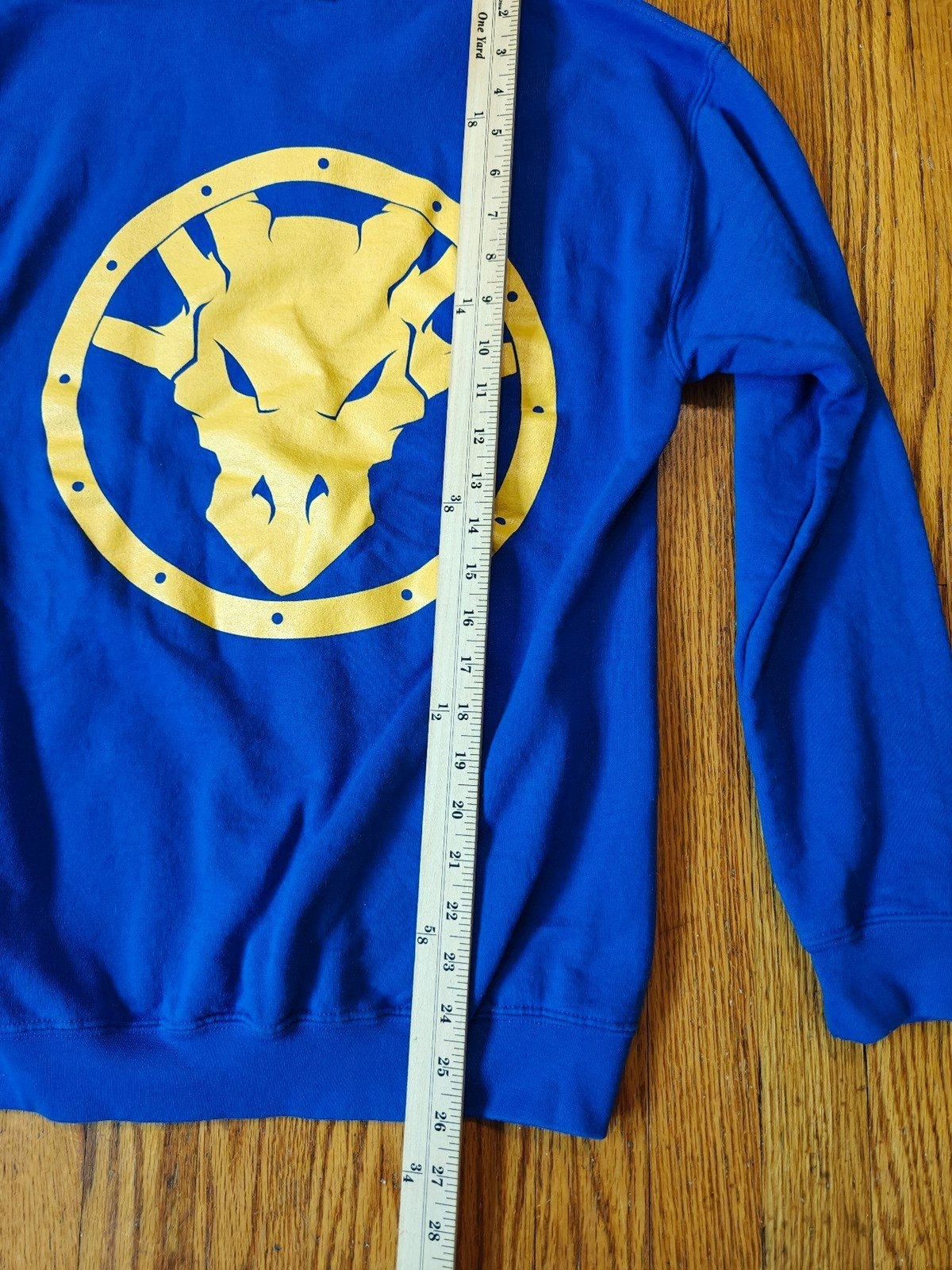 RuneScape Runefest OSRS Hoodie Event Staff Item Dragonslayer Size Small Blue