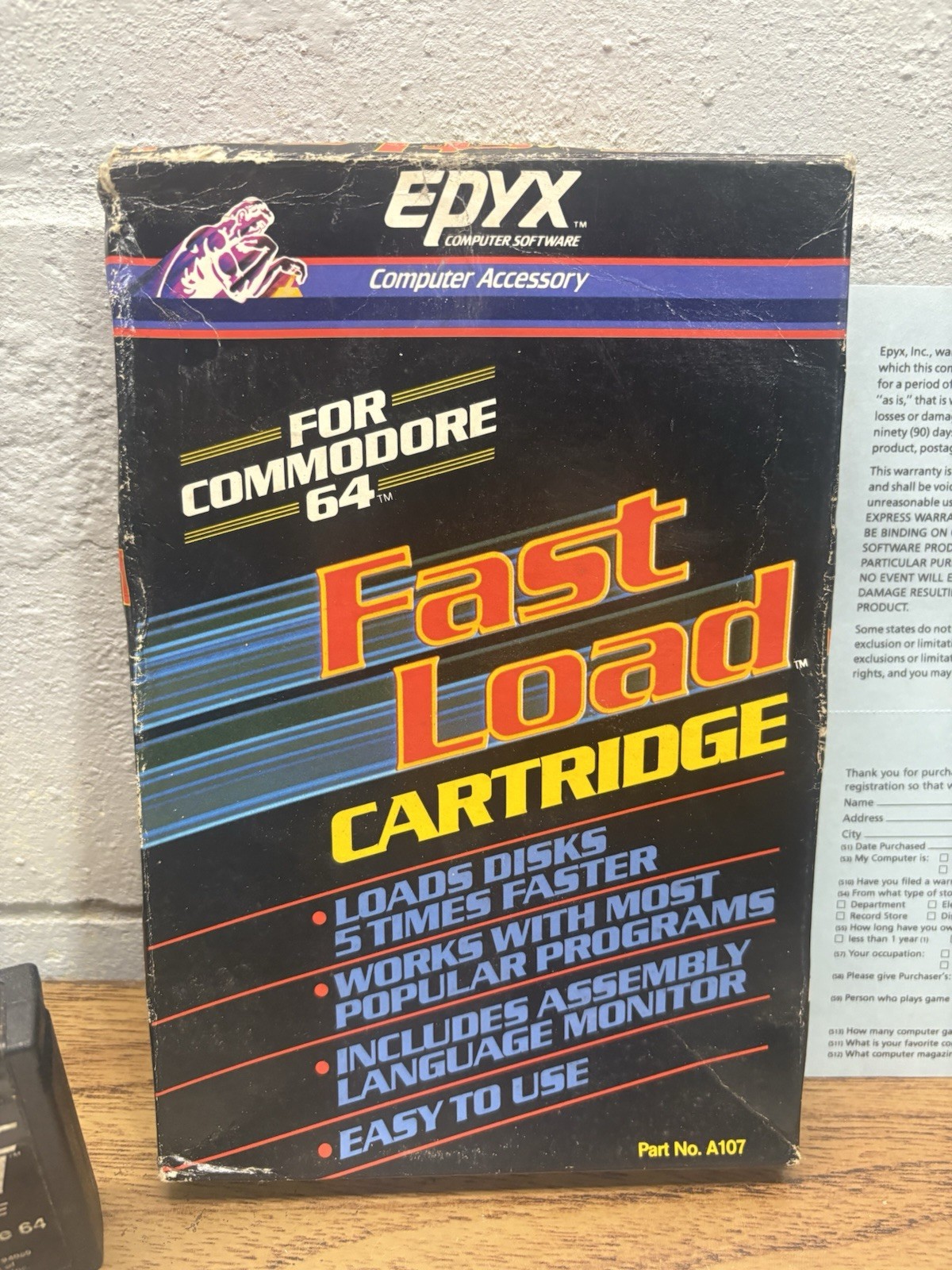 commodore 64 fast load cartridge/Box 1989’s Epyx Fast Load Cartridge Commodore