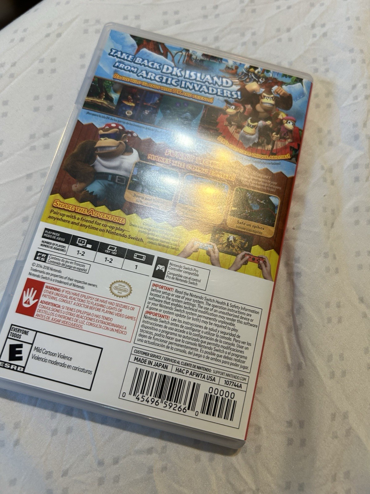Donkey Kong Country Tropical Freeze Nintendo Switch CIB Tested Complete