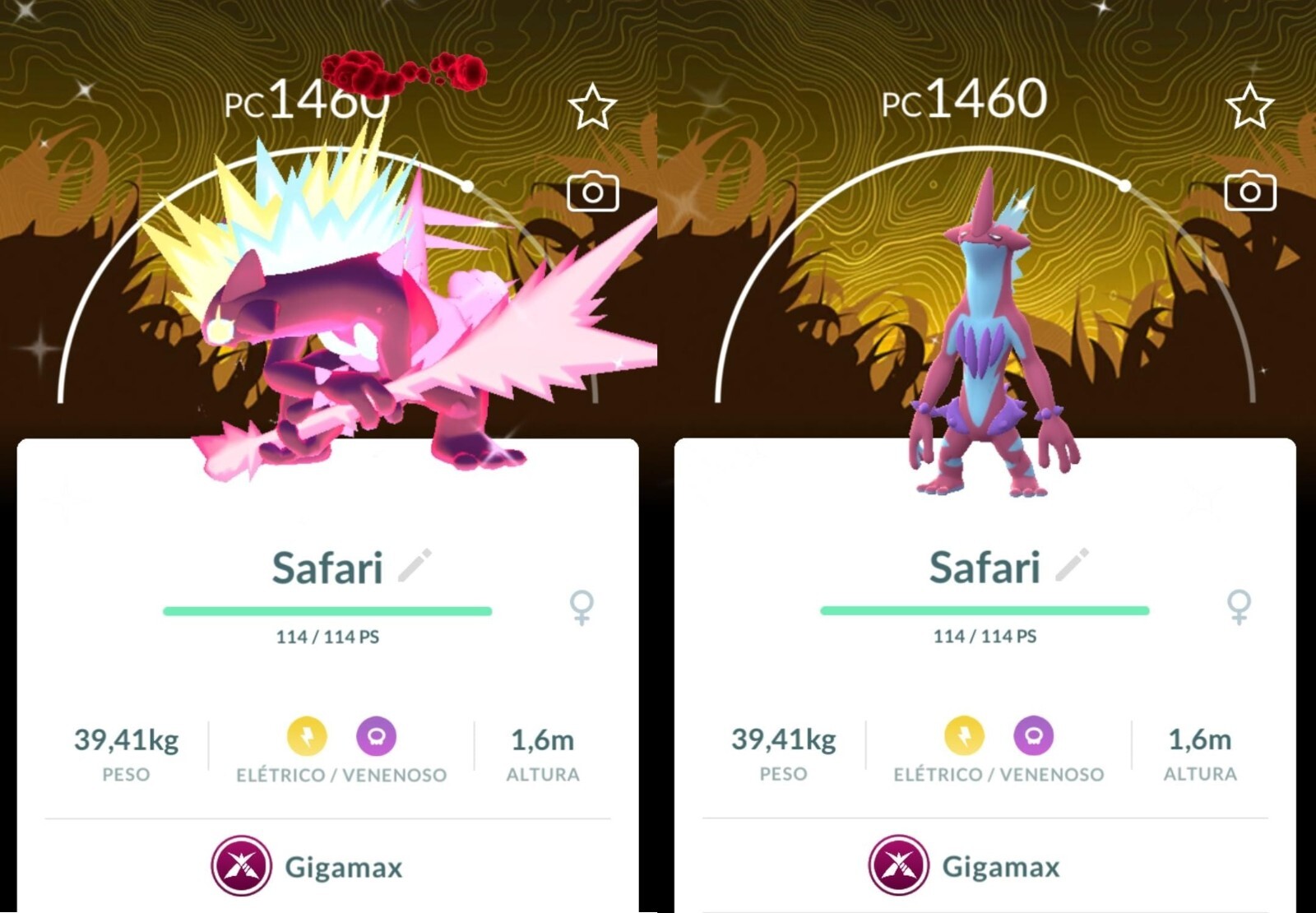 Gigantamax Toxtricity Low Key Form Shiny Background Wild Area Global