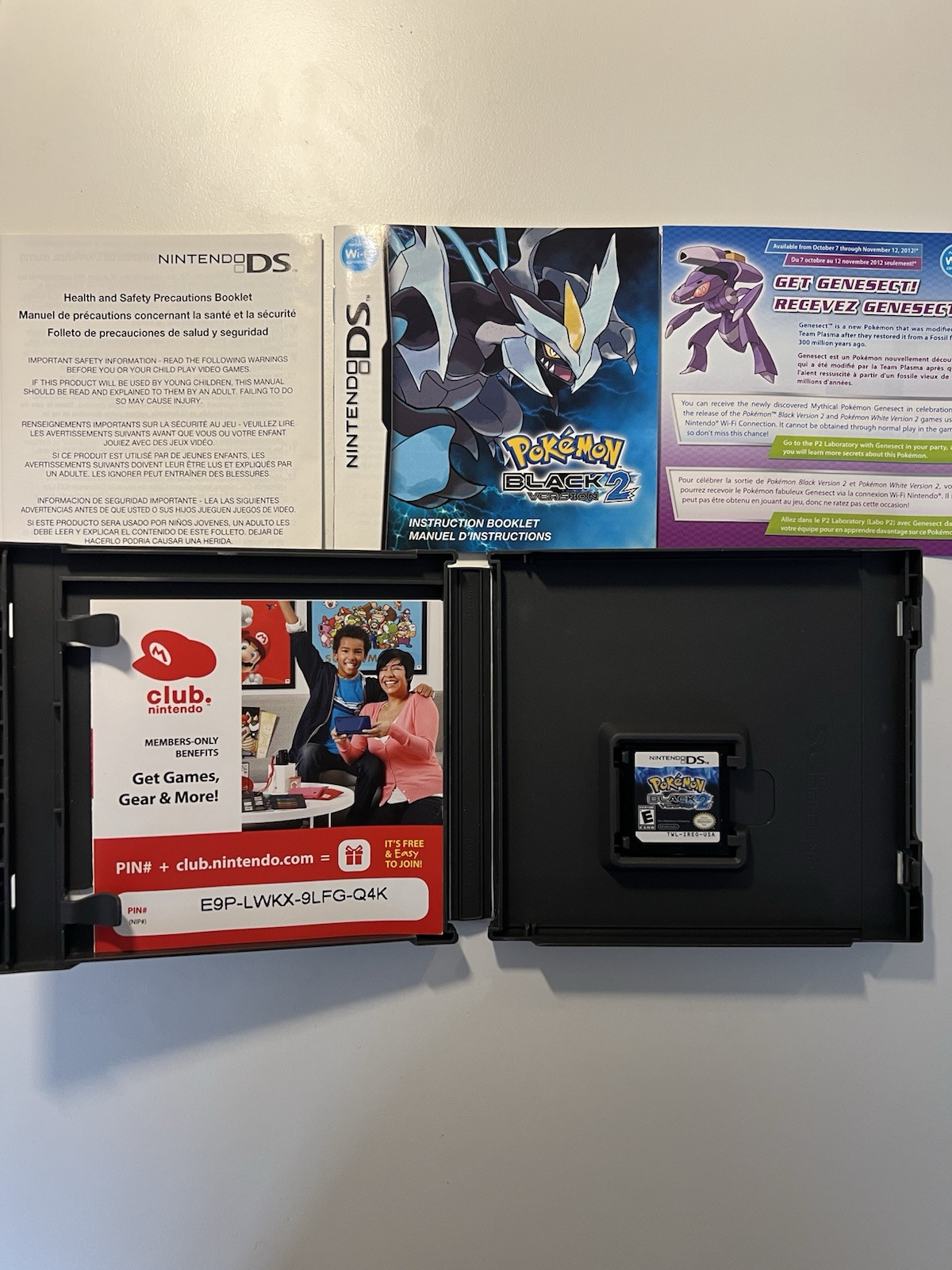 Pokemon Black 2 Version, Tested, 100% Authentic, Complete in Box (CIB)