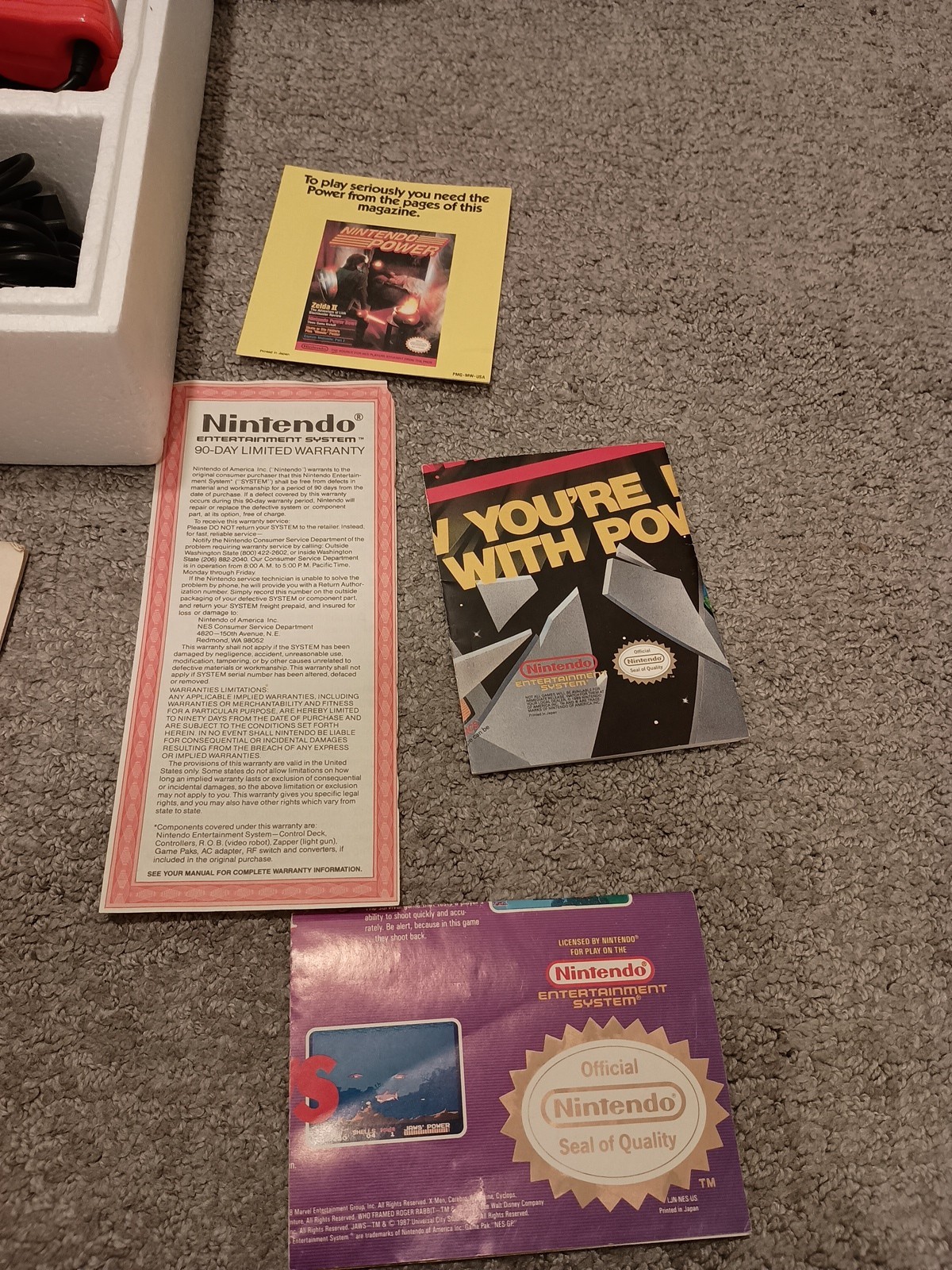 Nintendo Entertainment System Action Set Console Bundle – Great Shape!