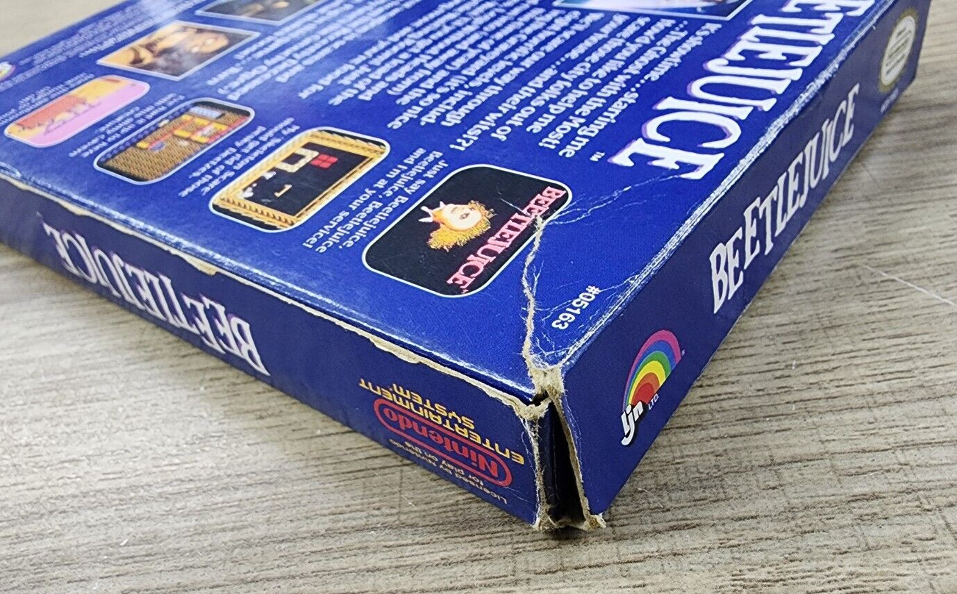 AUTHENTIC USED BOX ONLY – NO GAME – BEETLEJUICE – NES