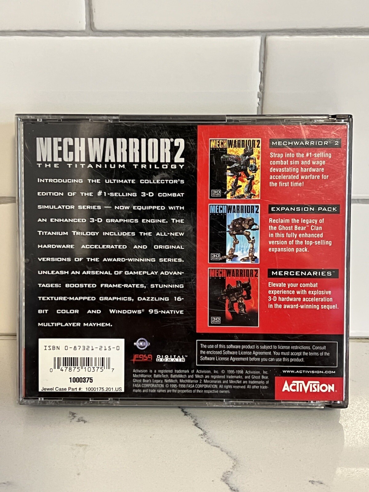 MechWarrior 2 Titanium Trilogy Edition ACTIVISION PC RARE!!