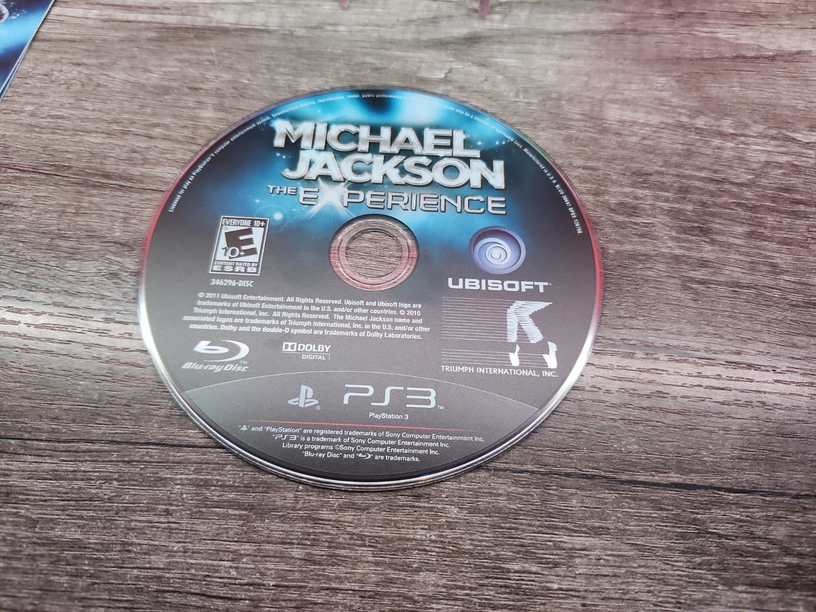 Michael Jackson The Experience PS3 PlayStation 3 – CIB English And French Manual