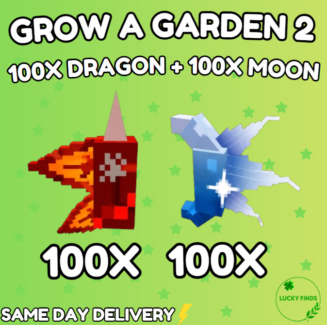 🔥Grow a Garden 2 Roblox✨100X Dragon Breath + 100X Moon Bloom | Fast & Easy