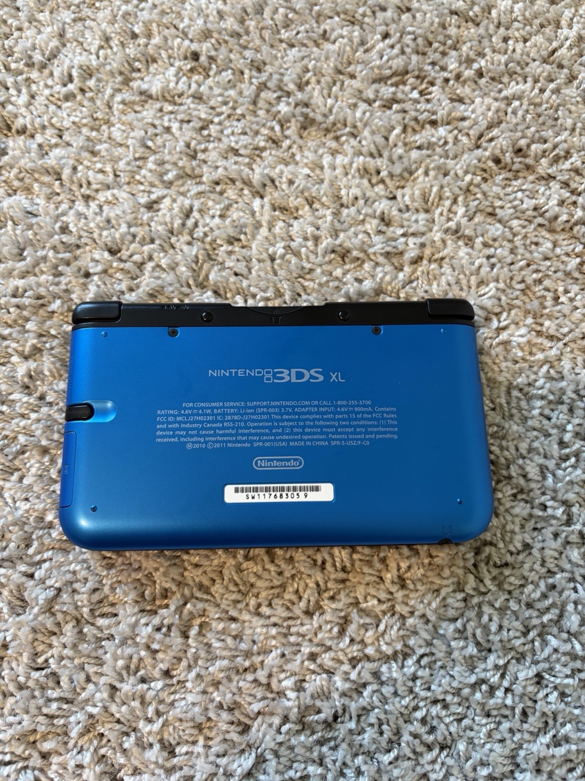 Nintendo 3DS XL Blue/Black Console Bundle + 15 Games & Club Nintendo Accessories