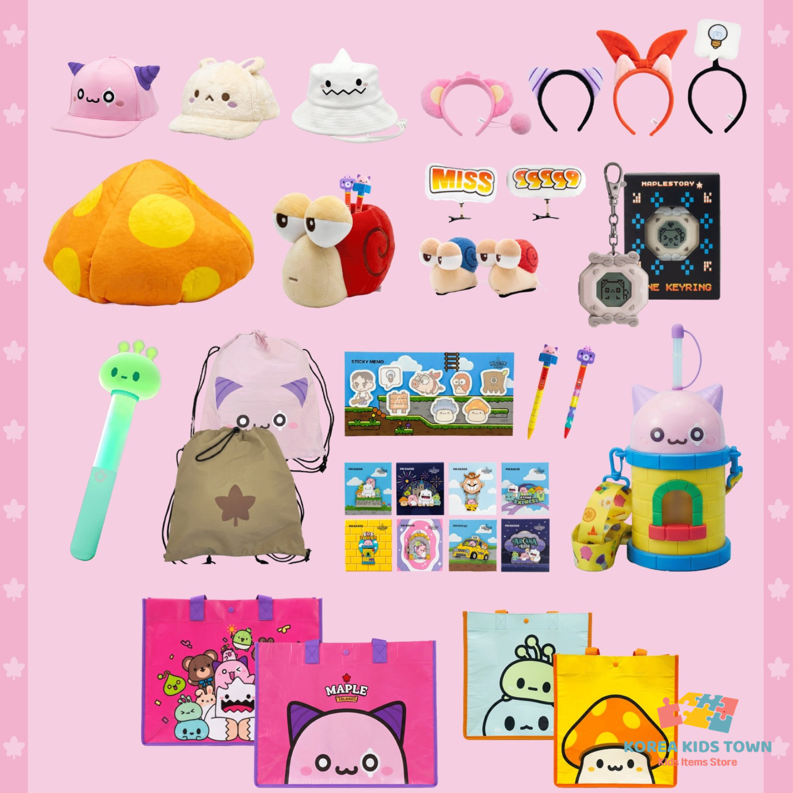 [RE STOCK] MapleStory Popup Store MD MapleStory Plush Keyring Headband Hat