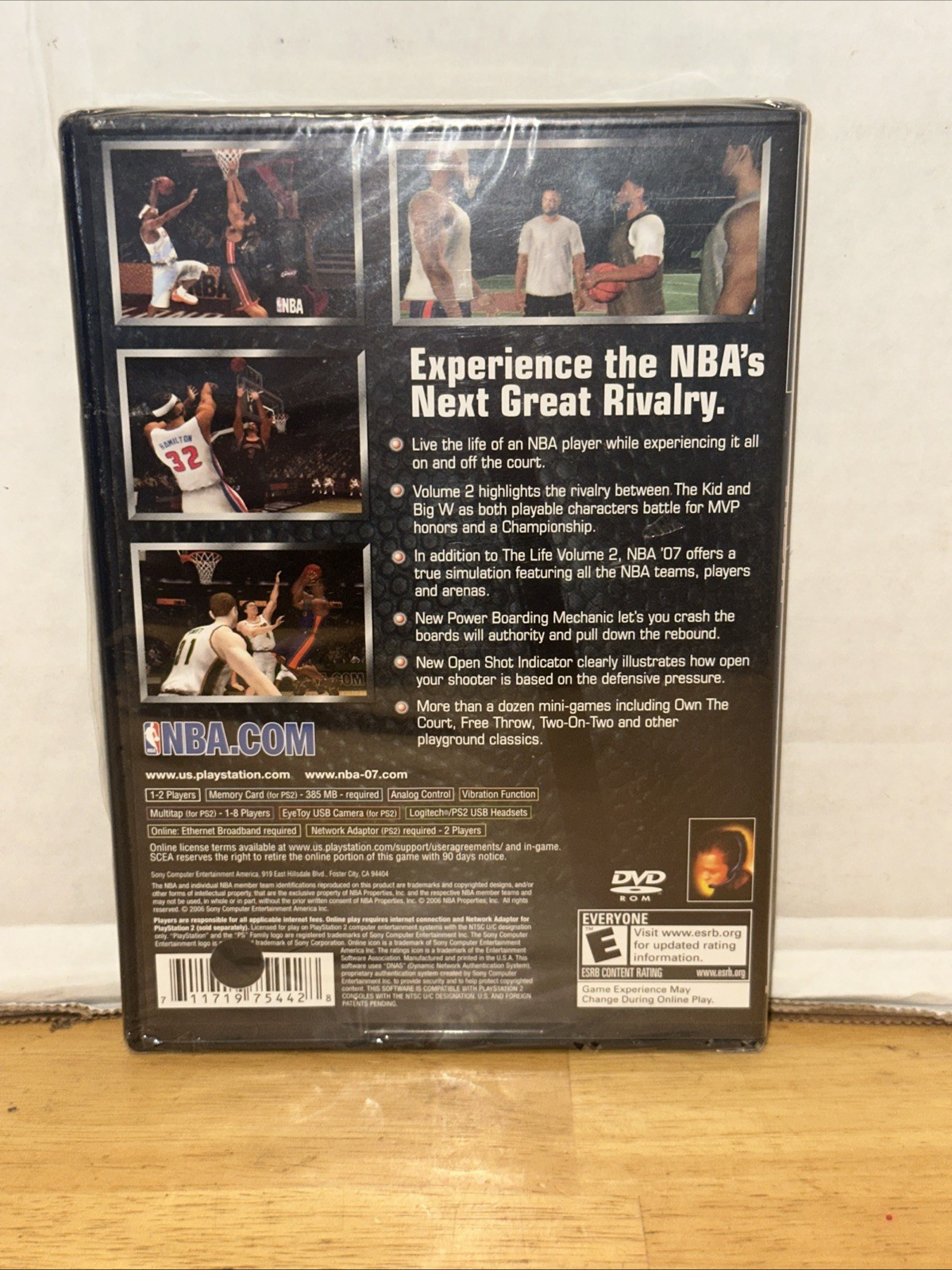 NBA 07 Featuring the Life Vol. 2 (Sony PlayStation 2, 2006) Brand New
