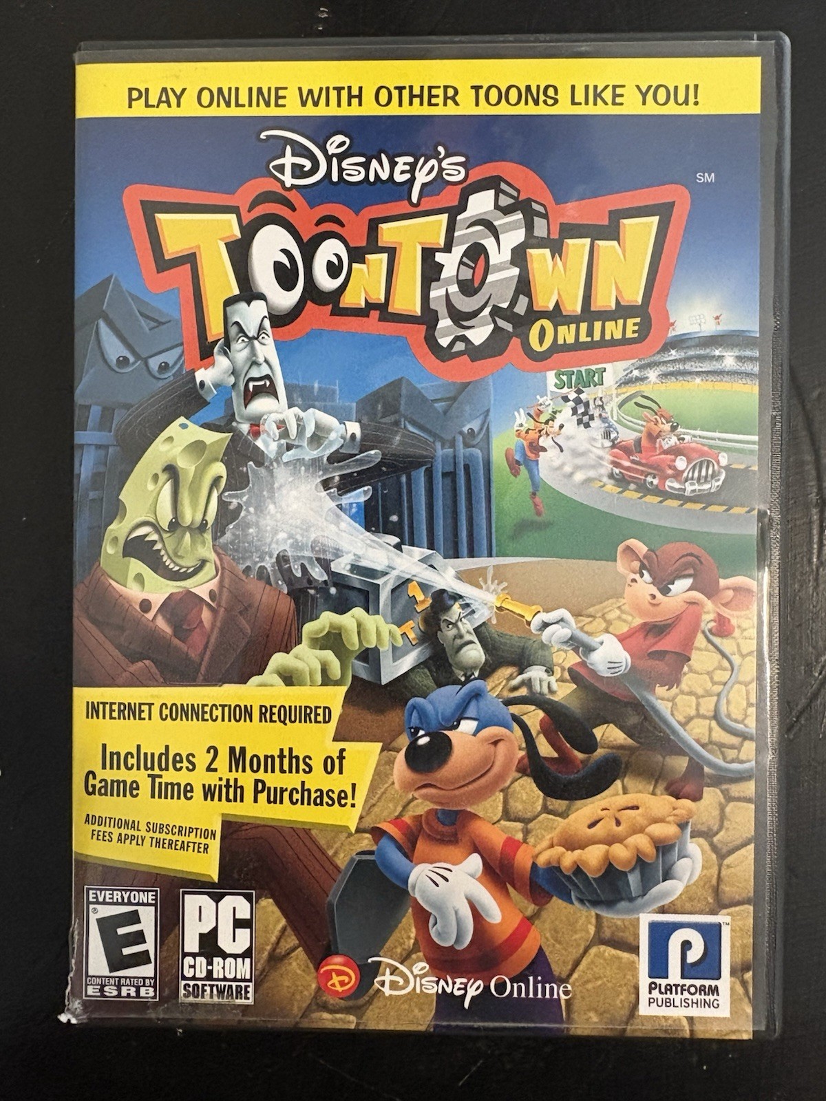 Disneys Toontown Online PC CD-ROM PC Game (Rare) With Manual