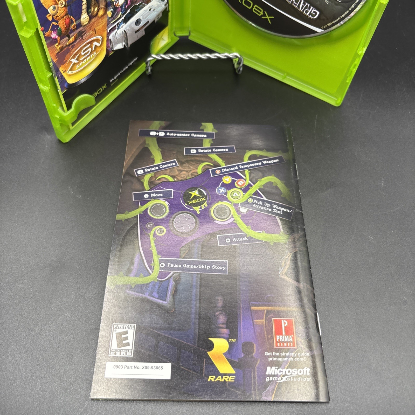 Grabbed by the Ghoulies (Microsoft Xbox, 2003) W/ Manual / Tested & Working
