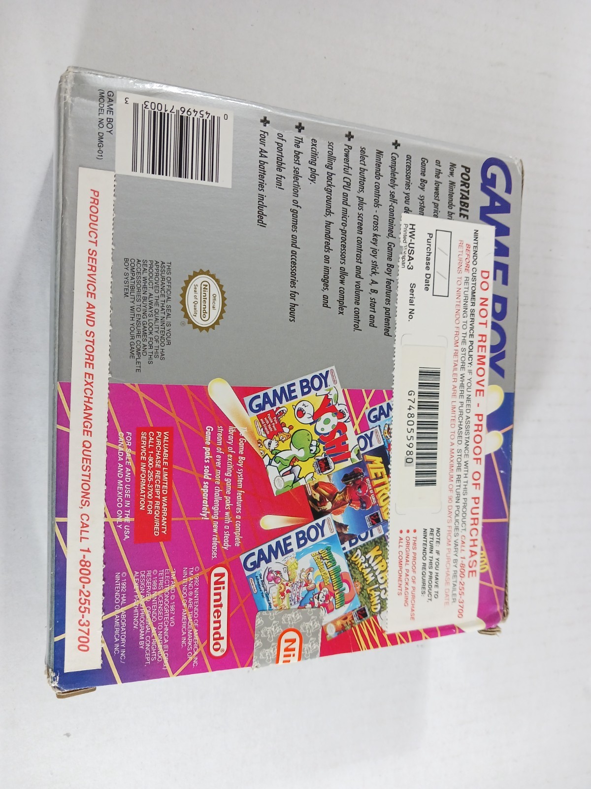 Nintendo DMG Gameboy Original Tested Complete With Box Matching Serial Number