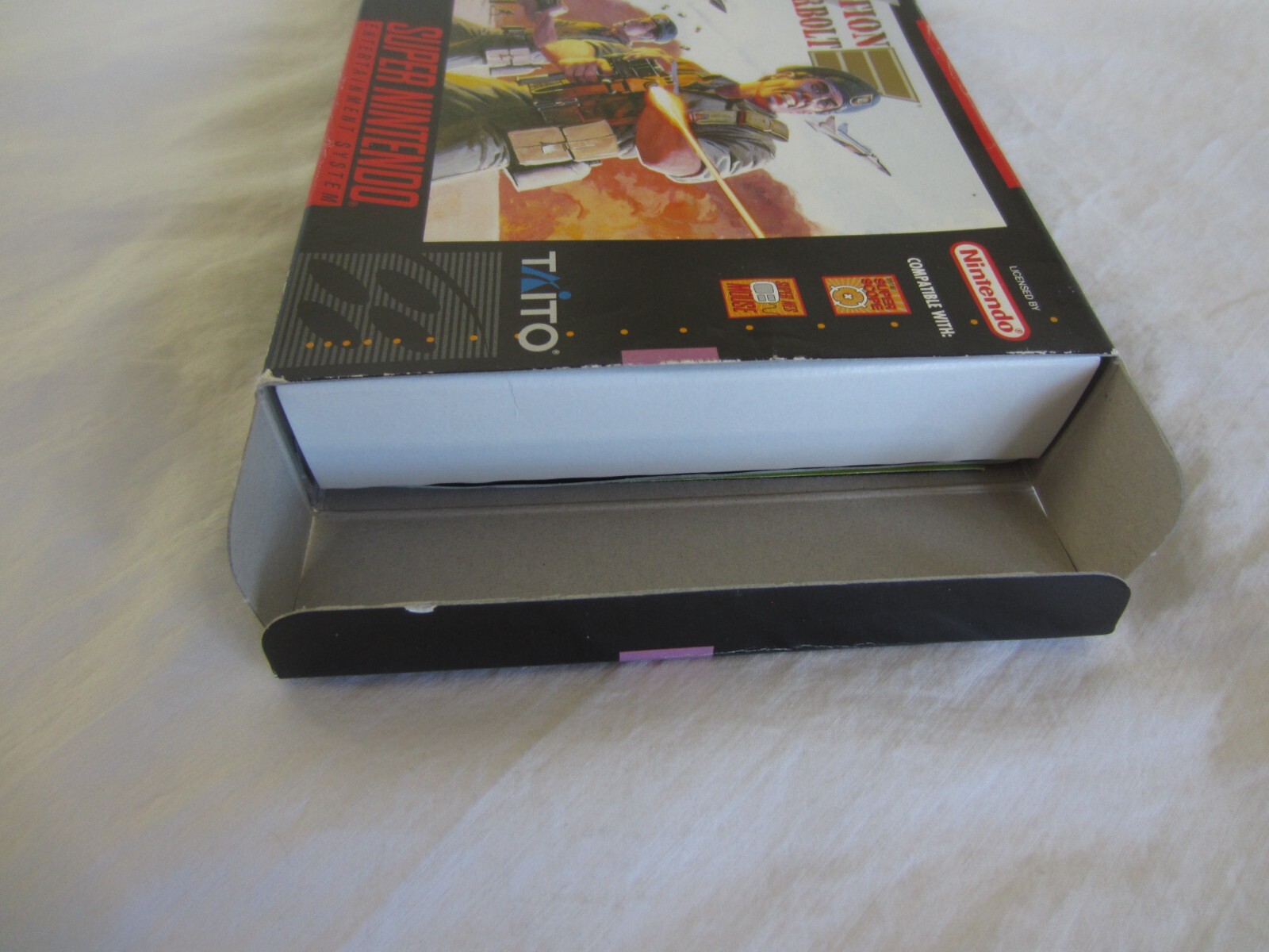 Operation Thunderbolt SNES Super Nintendo CIB 100% Complete Box 1994 Taito RARE