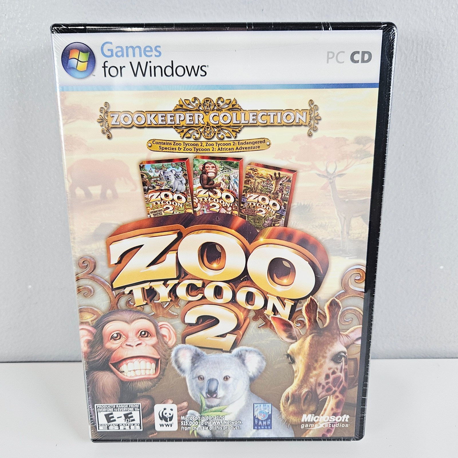 Zoo Tycoon 2: Zookeeper Collection for PC (2006, Microsoft) New Sealed