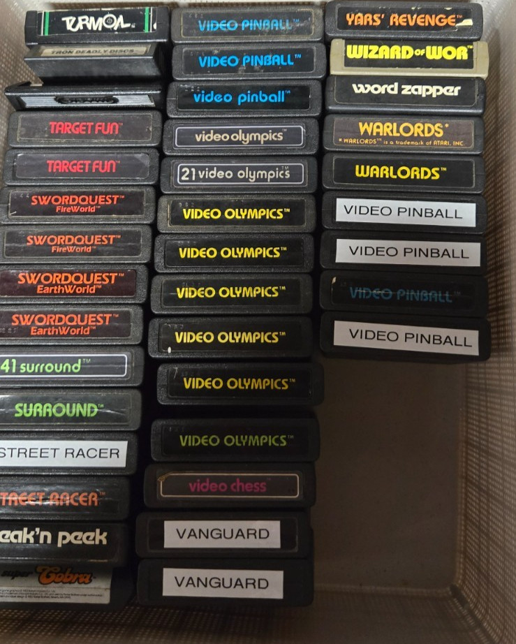 Atari 2600 Games, all games tested